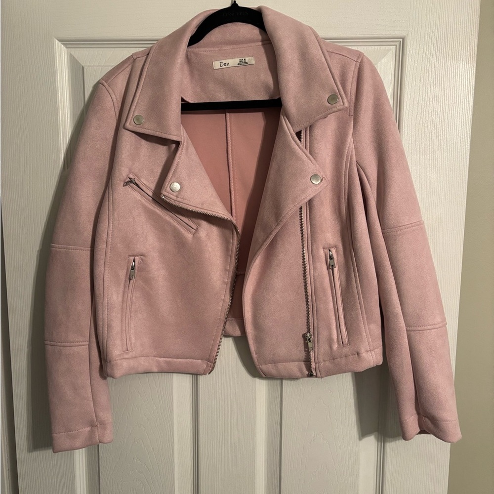 Dex Women's Soft Pink Leather Jacket